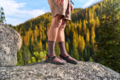 Crew Performance Split-Toe Socks (Dusty Plum)